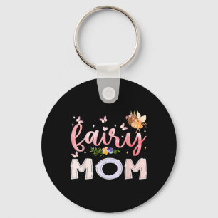 Fairy Mum Magical Floral Birthday Girl Fairytale Key Ring