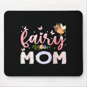 Fairy Mum Magical Floral Birthday Girl Fairytale Mouse Pad
