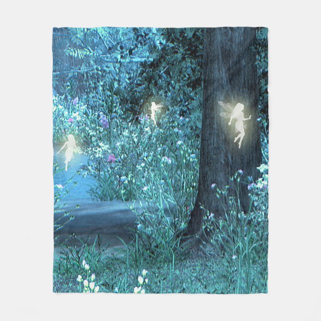 Fairy night fleece blanket 50"x60" (Front)