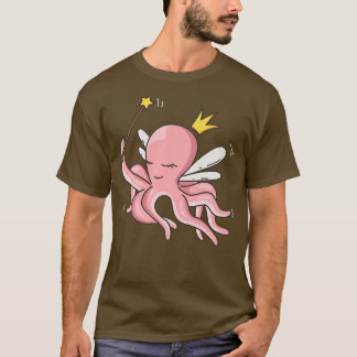 Fairy Octopus Marine Mystical Sea Octopus Fairy Lo T-Shirt