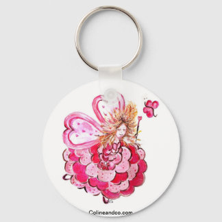 Fairy of the butterfly heart Colineandco Key Ring