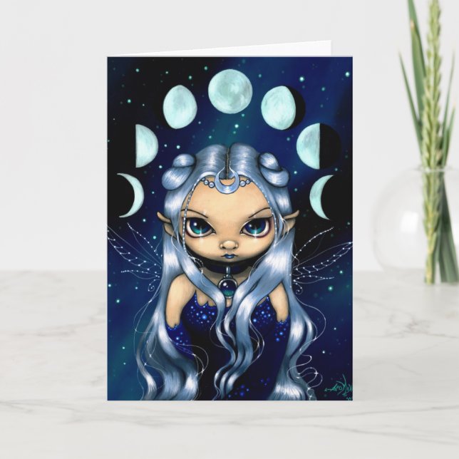 "Fairy of the Changing Moons" Greeting Card (Front)