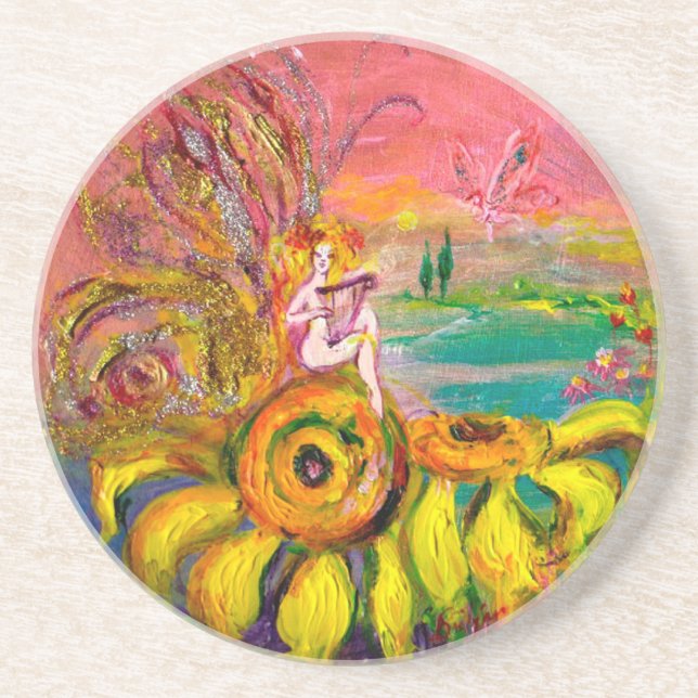 FAIRY OF THE SUNFLOWERS COASTER (Front)