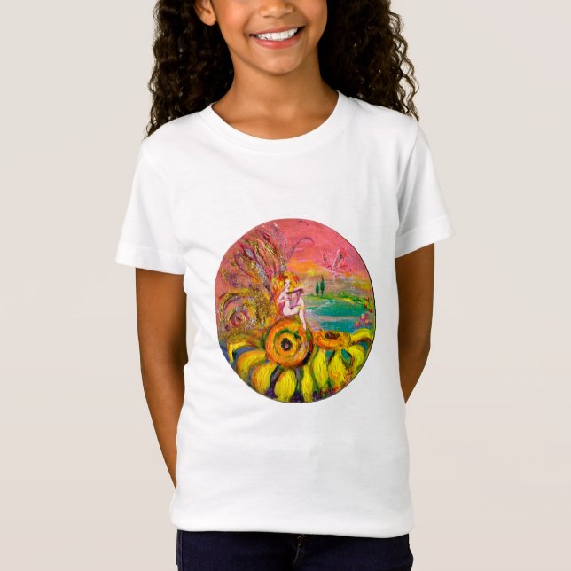 FAIRY OF THE SUNFLOWERS PLAYING LYRA T-Shirt (Front)