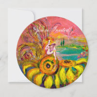 FAIRY OF THE SUNFLOWERS yellow blue pink sparkle