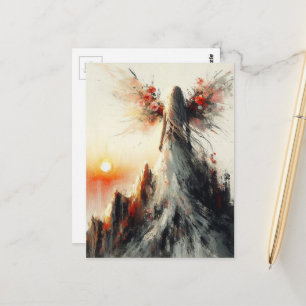 Fairy on a Mountain at Sunrise Postcard