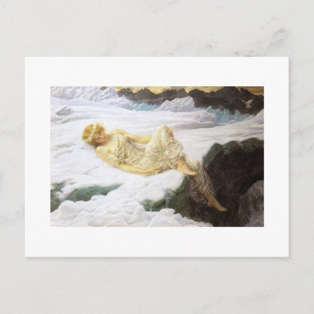 Fairy on Snowy Mountaintop Postcard (Front)