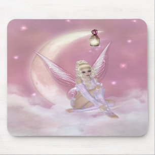 Fairy on the Moon - Fantasy Mousepad