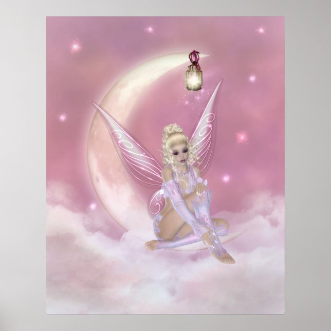 Fairy on the Moon - Fantasy Print (Front)