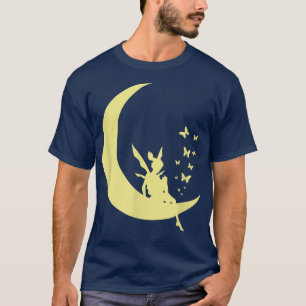 Fairy on the Moon with Butterflies  T-Shirt