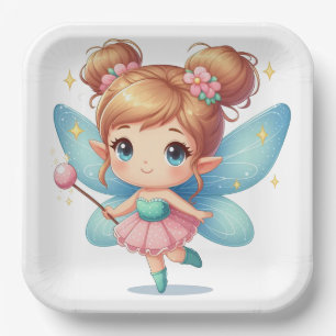 Fairy paper plate