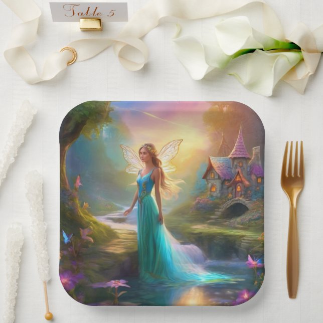Fairy Paper Plate (Wedding)