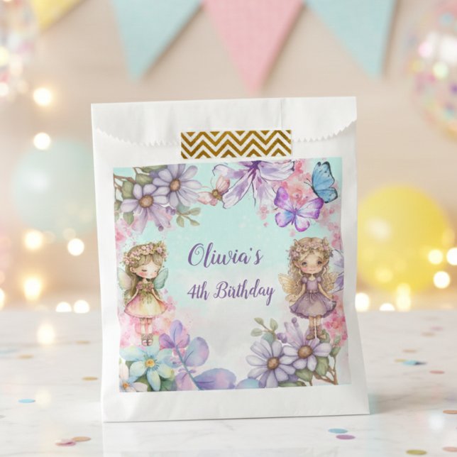 Fairy Party Garden birthday Favour Bags (Creator Uploaded)