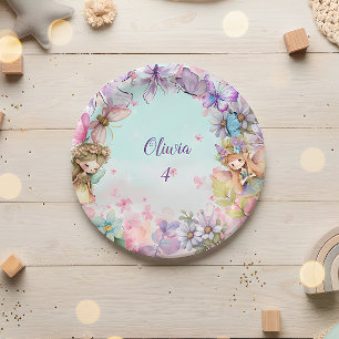 Fairy Party  Garden Fairy Birthday Paper Plate