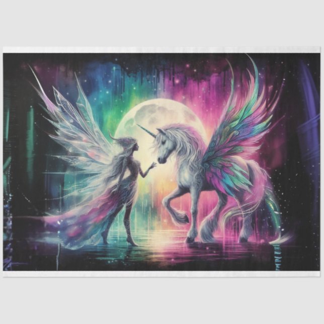Fairy Pegasus Tissue Paper (Front)