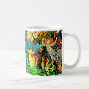 fairy people in the forest coffee mug