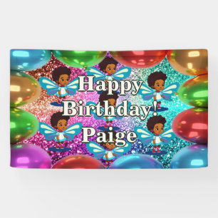 Fairy Personalised character birthday banner
