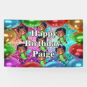 Fairy Personalised character birthday banner