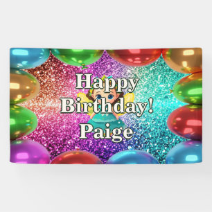 Fairy Personalised character birthday banner