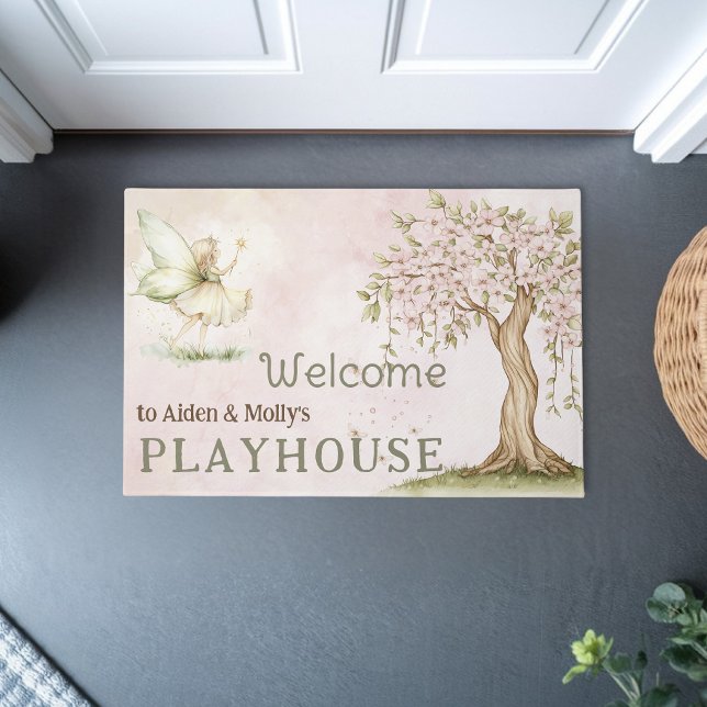 Fairy personalised kids playhouse welcome doormat (Creator Uploaded)
