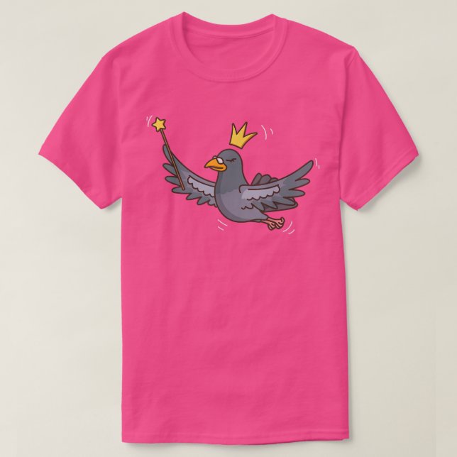 Fairy Pigeon Wildlife Mystical Bird Pigeon Fairy L T-Shirt (Design Front)