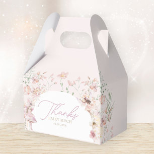 Fairy Pink Floral Girls Birthday Favour Box