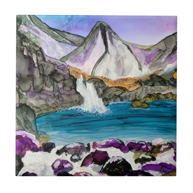 Fairy Pools Skye Scotland    Tile (Front)