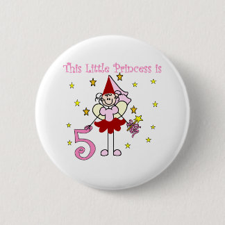 Fairy Princess 5th Birthday 6 Cm Round Badge