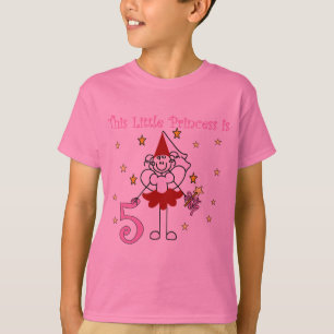 Fairy Princess 5th Birthday Tshirts and Gifts