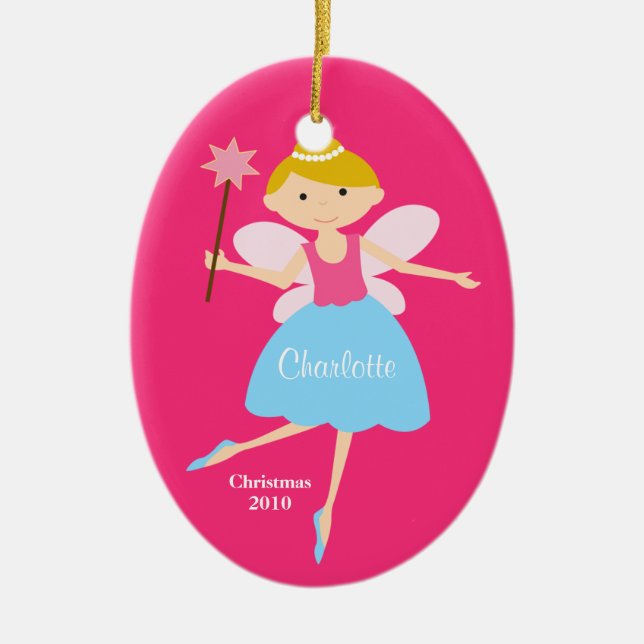 Fairy Princess Christmas Ornament (Front)
