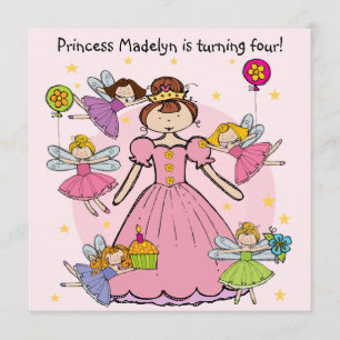 Fairy Princess Customised Birthday Invites