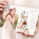 Fairy Princess Flower Garden Girls Birthday Photo Invitation<br><div class="desc">Flutter and twirl for the birthday girl! These beautiful invitations feature colourful garden flowers,  magical little fairies and delightful butterflies. Personalise the invite with your details and if you want to further re-arrange the style and placement of the text,  please press the "Click to customise further" button.</div>