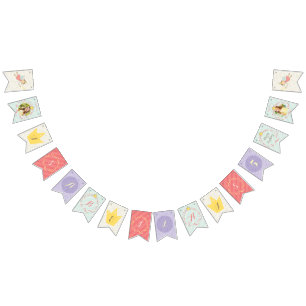 Fairy Princess Girl Name & Birthday Photo Banner