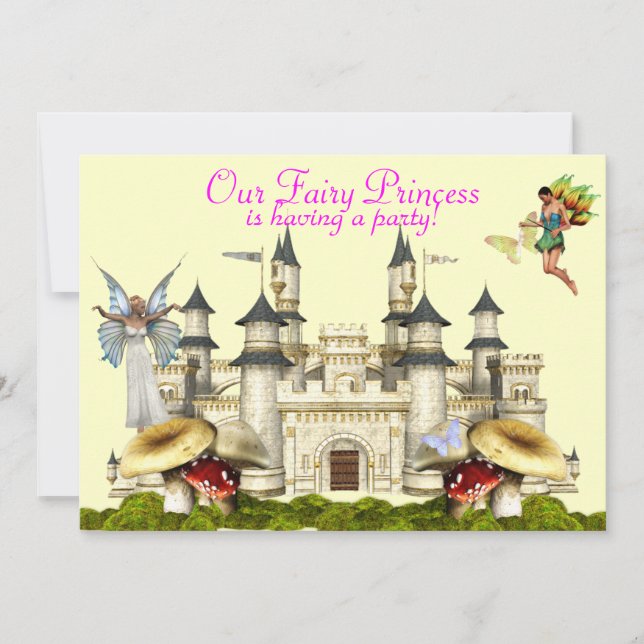 fairy princess invitation (Front)