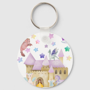 Fairy Princess Magical Castle party favour Key Ring