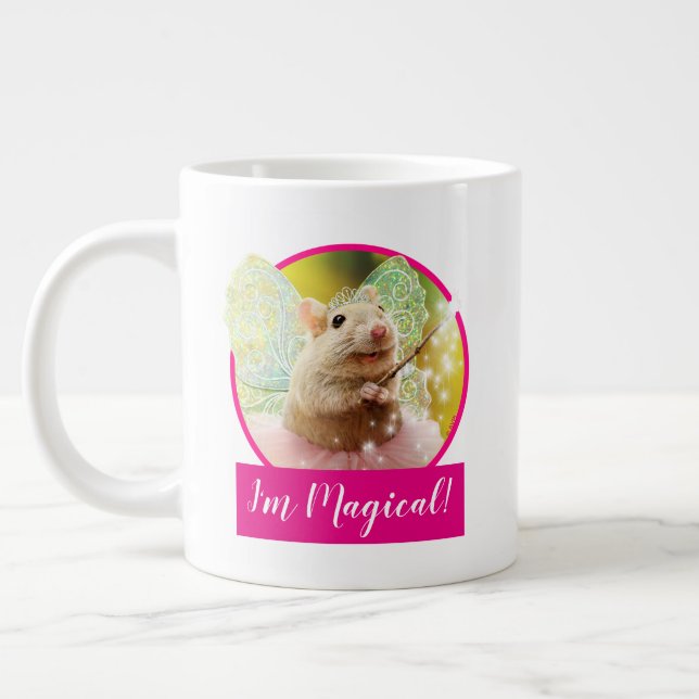 Fairy Princess Mouse Large Coffee Mug (Left)