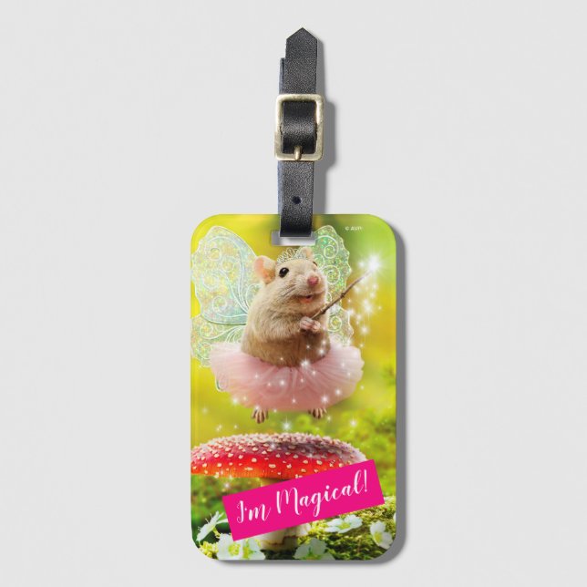 Fairy Princess Mouse Luggage Tag (Front Vertical)