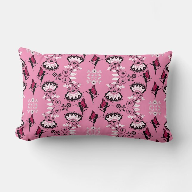 Fairy Princess Pattern Print Lumbar Cushion (Front)