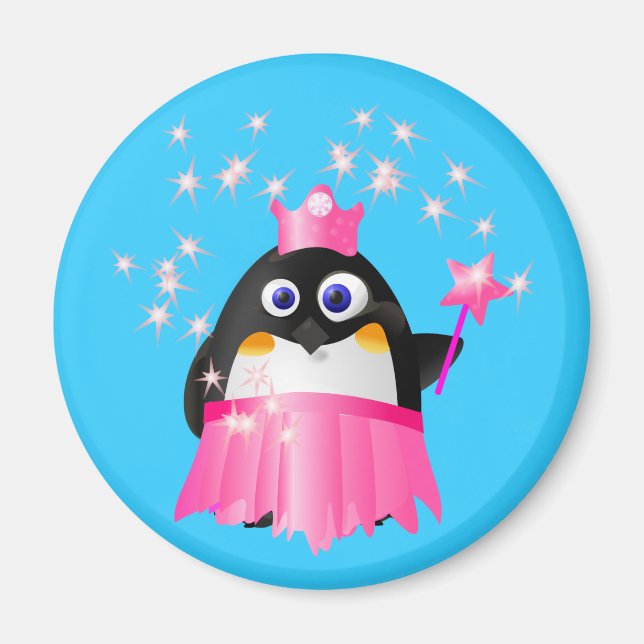 Fairy Princess Penguin Magnet (Front)
