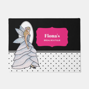 Fairy Princess Petal Dress Fashion Illustration Doormat