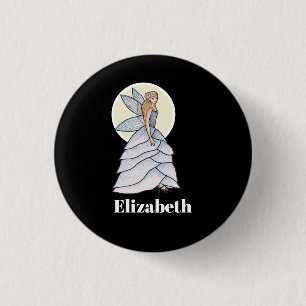 Fairy Princess Petals Dress Fashion Illustration 3 Cm Round Badge