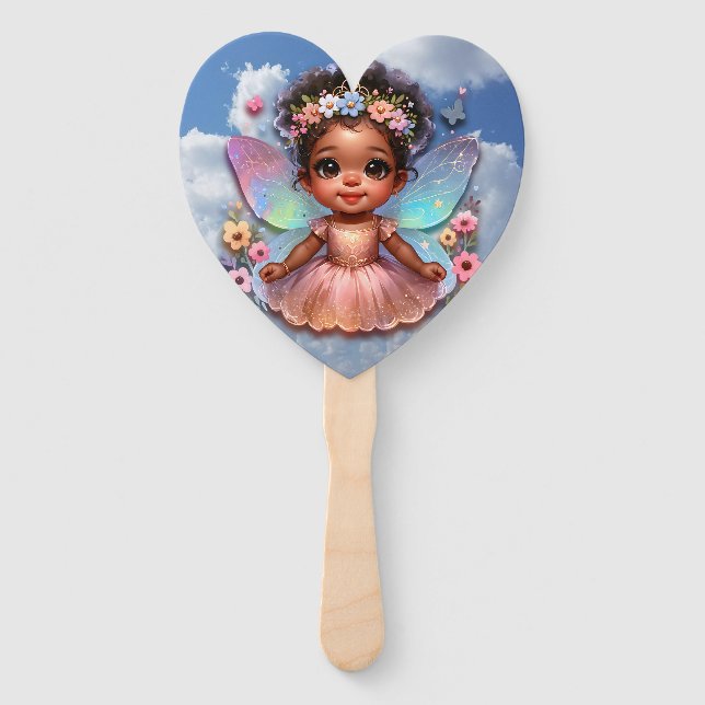 Fairy Princess With Beautiful Wings Hand Fan (Front)
