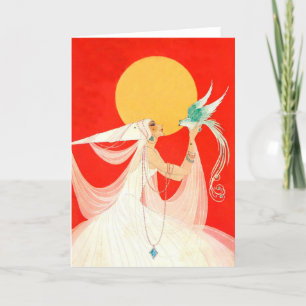 Fairy Princess with Magical Bird Thank You Card