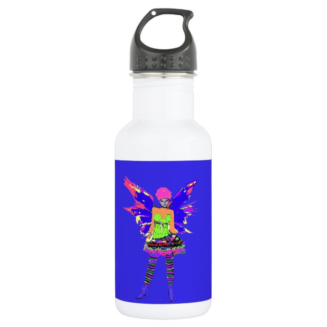 Fairy Punk Pop Art 532 Ml Water Bottle (Front)