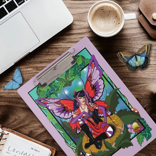 Fairy Purple Red Mushroom Gothic Clipboard (Creator Uploaded)