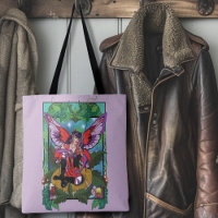 Fairy Purple Red Mushroom Gothic