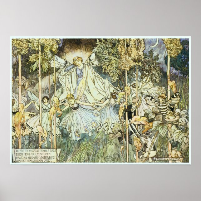 Fairy Queen Victorian Art Poster (Front)