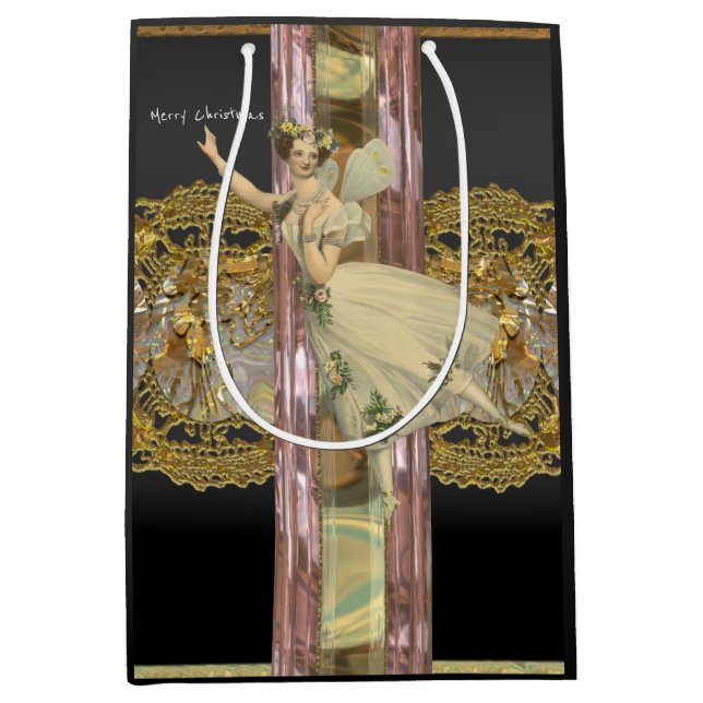 Fairy Reminder Christmas  Medium Gift Bag (Front)