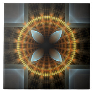 Fairy round fractal ornament tile