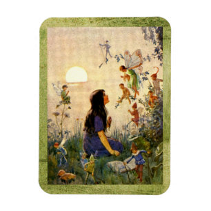 Fairy Secrets - Antique Postcard Magnet